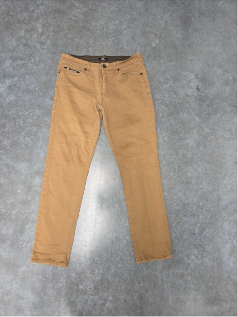 Benjamin Black Slim Straight Men's Jeans Tan Skater Size 32x30